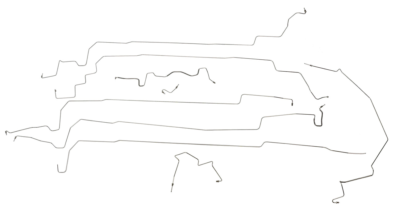 1986-1986 Corvette Complete Brake Line Kit (9 Pc) In Original Equipment Material - CA-57522-Corvette-Store-Online