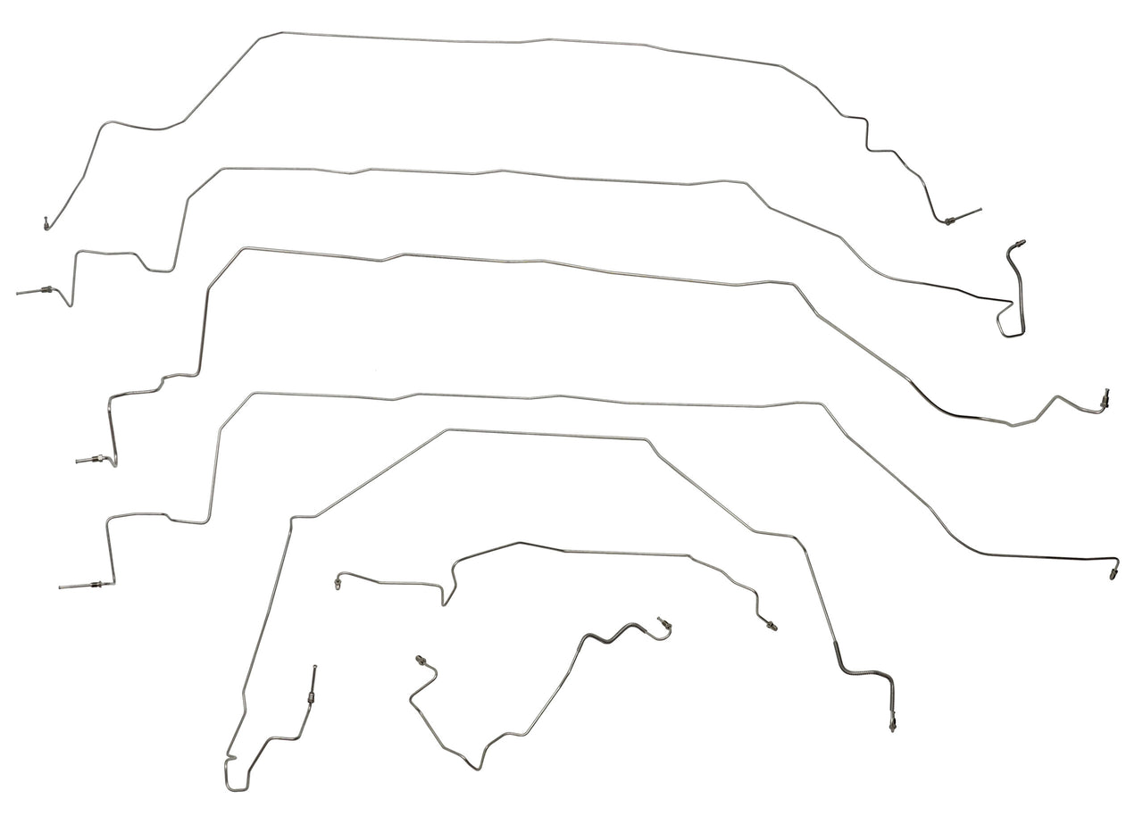 1996-1996 Corvette Complete Brake Line Kit (7 Pc) In Stainless Steel - CA-57536-Corvette-Store-Online