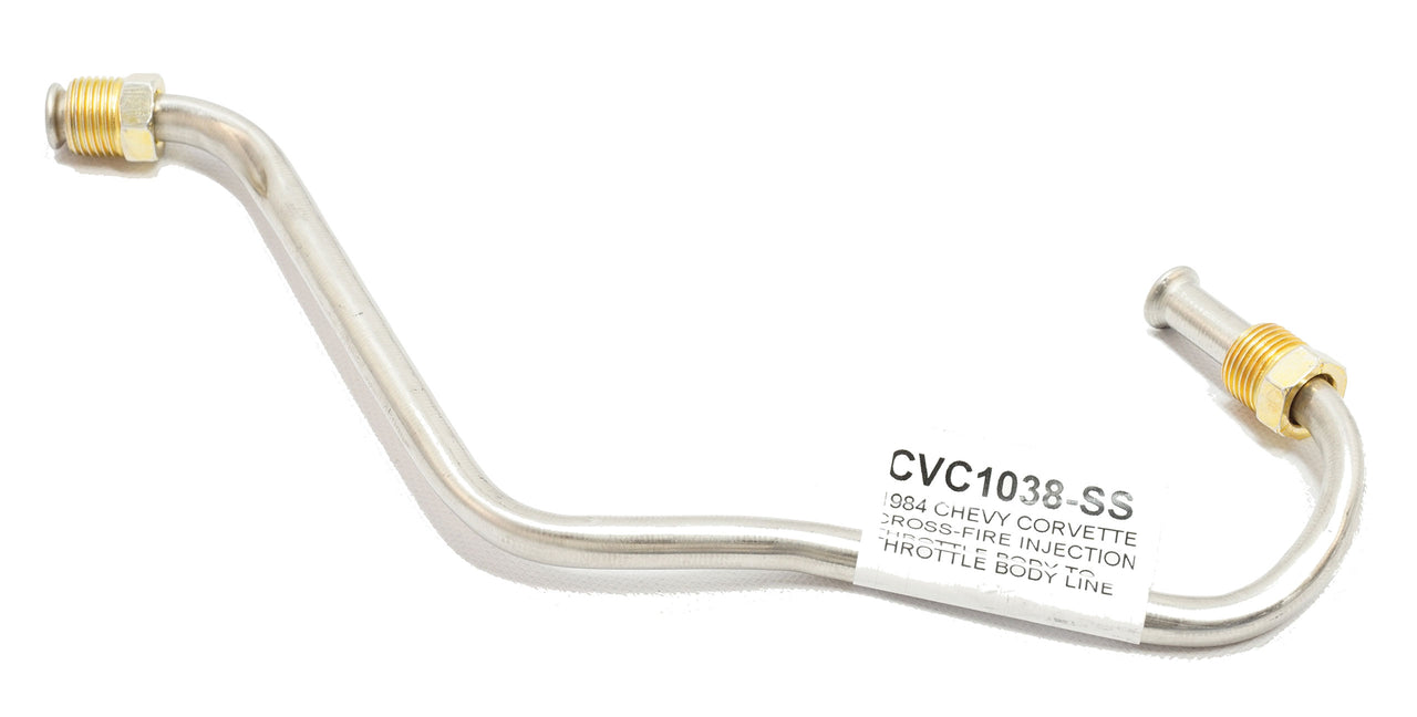 1984-1984 Corvette Carburetor Fuel Lines In Stainless Steel Material - CA-57538-Corvette-Store-Online