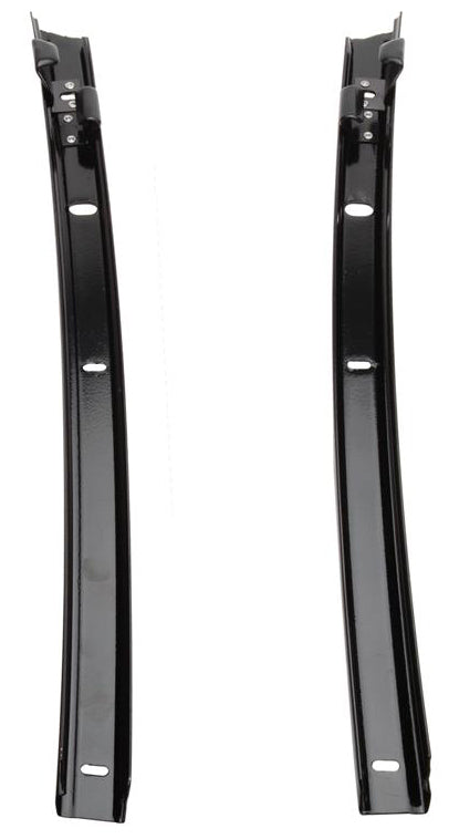 1977-1982 Corvette Windshield Pillar Post Weatherstrip Retainers W/Clips Left & Right - Black - CA-58593-Corvette-Store-Online