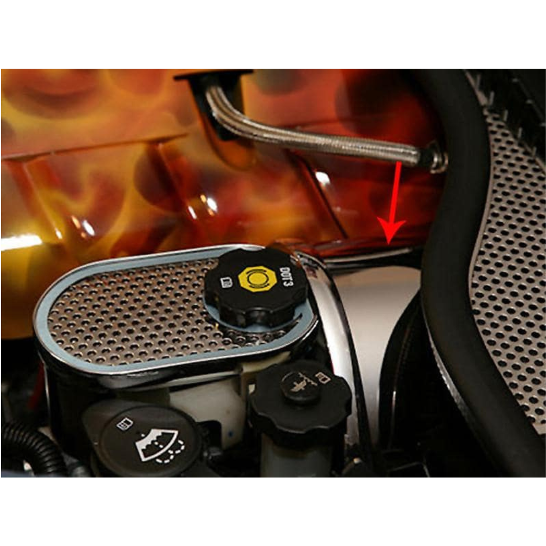 C6 Corvette Brake Booster Cover - 2008-2013 Polished Stainless Steel
