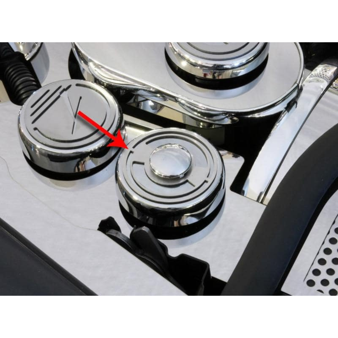 C5 Corvette and C6 Corvette Clutch Fluid Cap Cover - 1Pc Executive Triple Chrome Plated