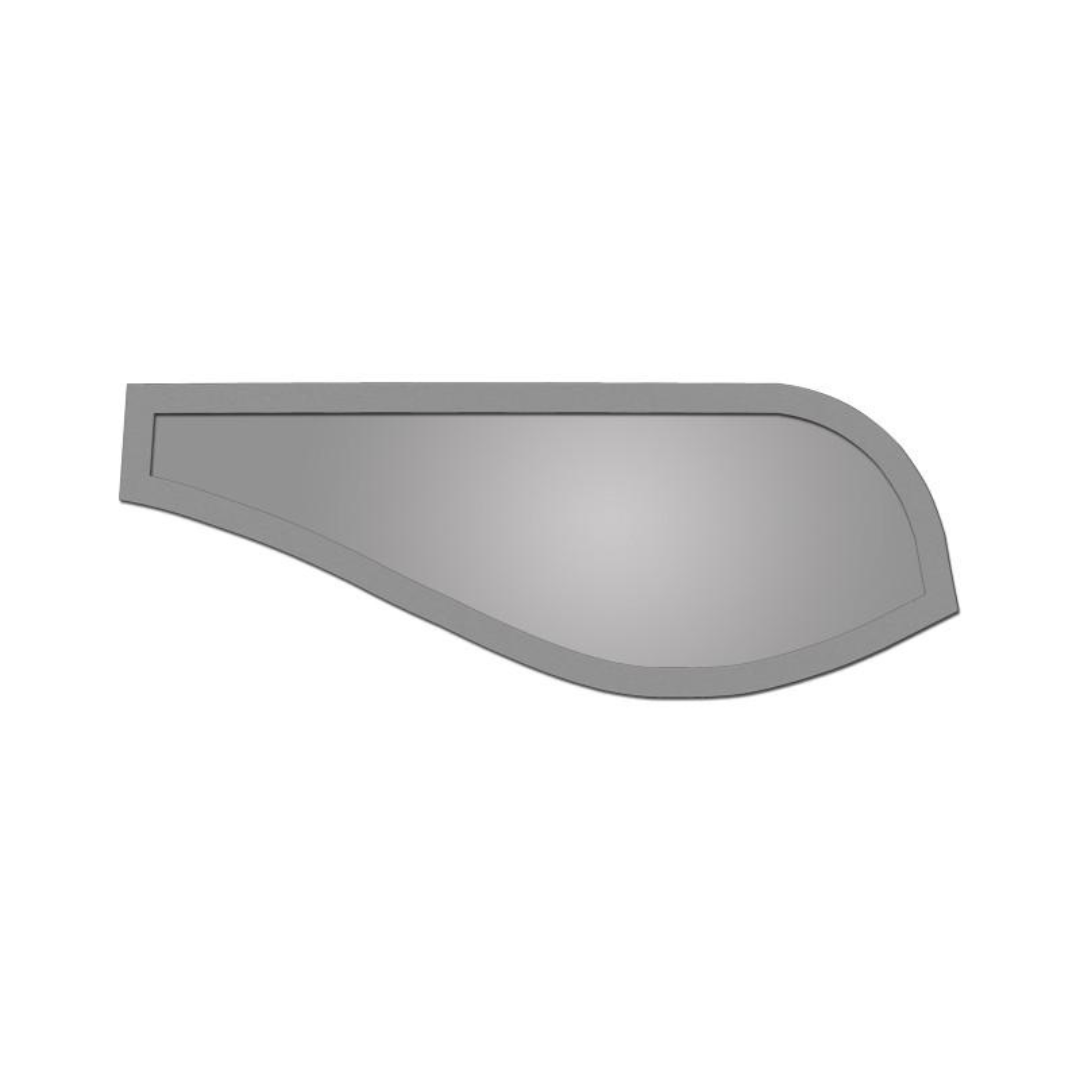 C5 Corvette Inner Fender Cover Extender (Driver's Side) - Polished Stainless Steel