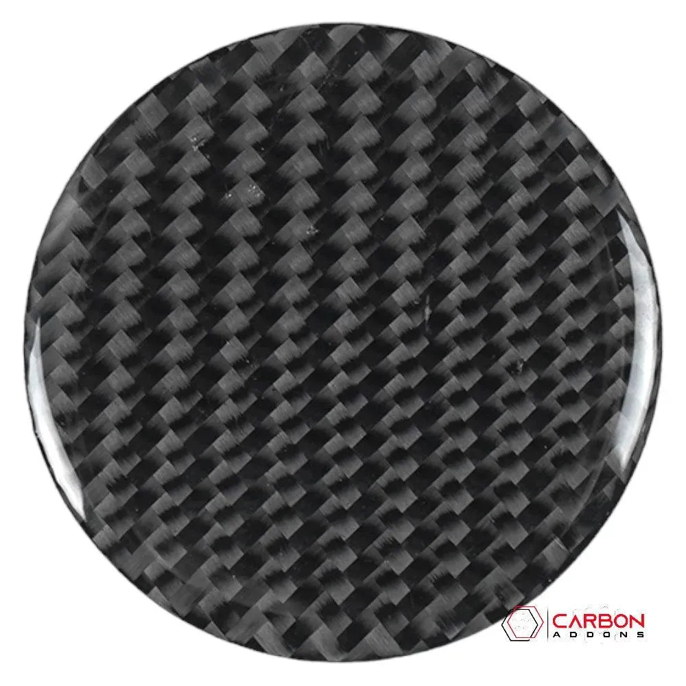 C8 Corvette Real Carbon Fiber Gear Shift Button Cover | Center Console Interior Upgrade (2020–2026)