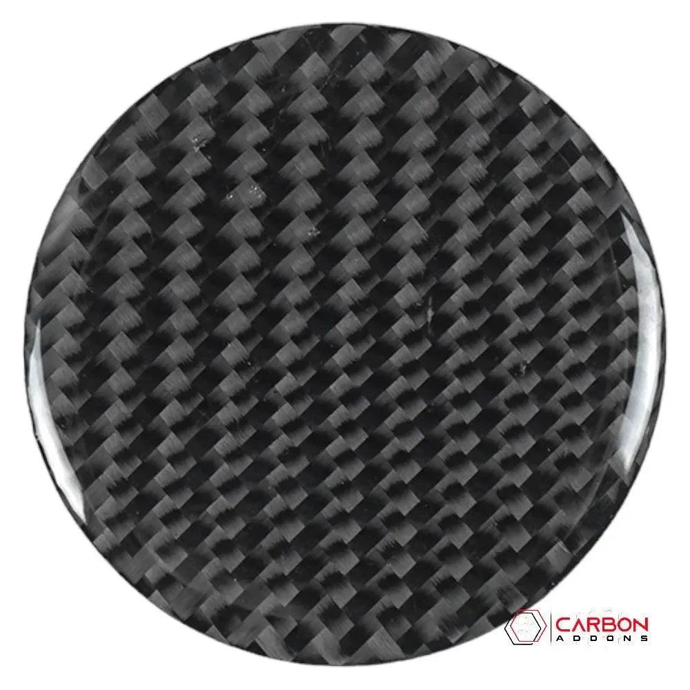 C8 Corvette Real Carbon Fiber Gear Shift Button Cover | Center Console Interior Upgrade (2020–2026)