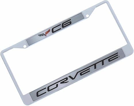Chevrolet Corvette C6 Chrome License Plate Frame