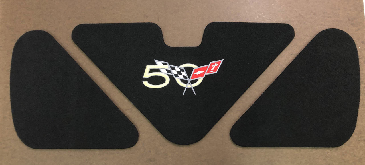 2003-2003 Corvette 3-Piece Trunk/Deck Lid Liner - C5 50th Logo - CA-67123-Corvette-Store-Online