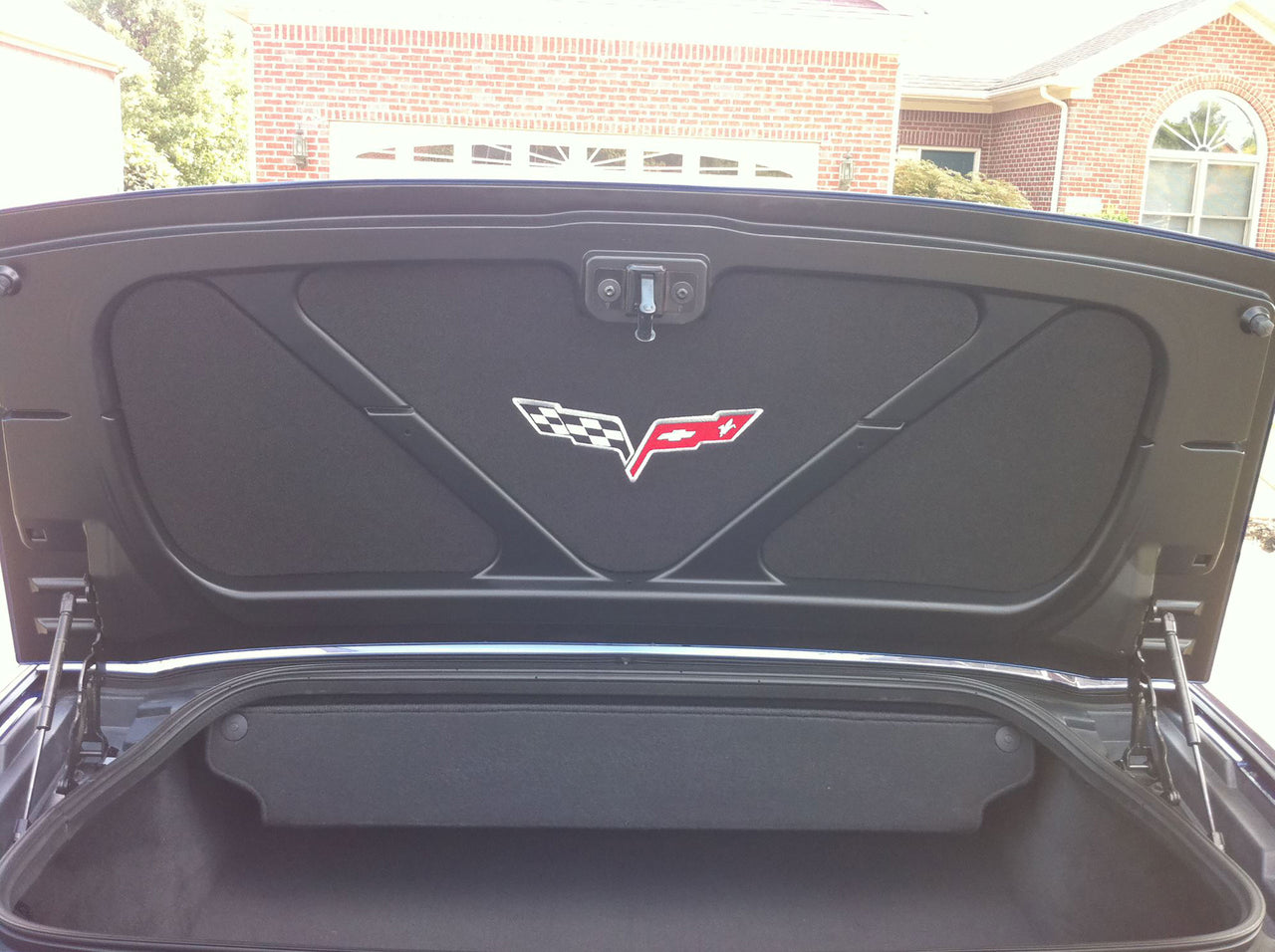 2005-2013 Corvette 3-Piece Trunk/Deck Lid Liner - C6 Logo - CA-67129-Corvette-Store-Online