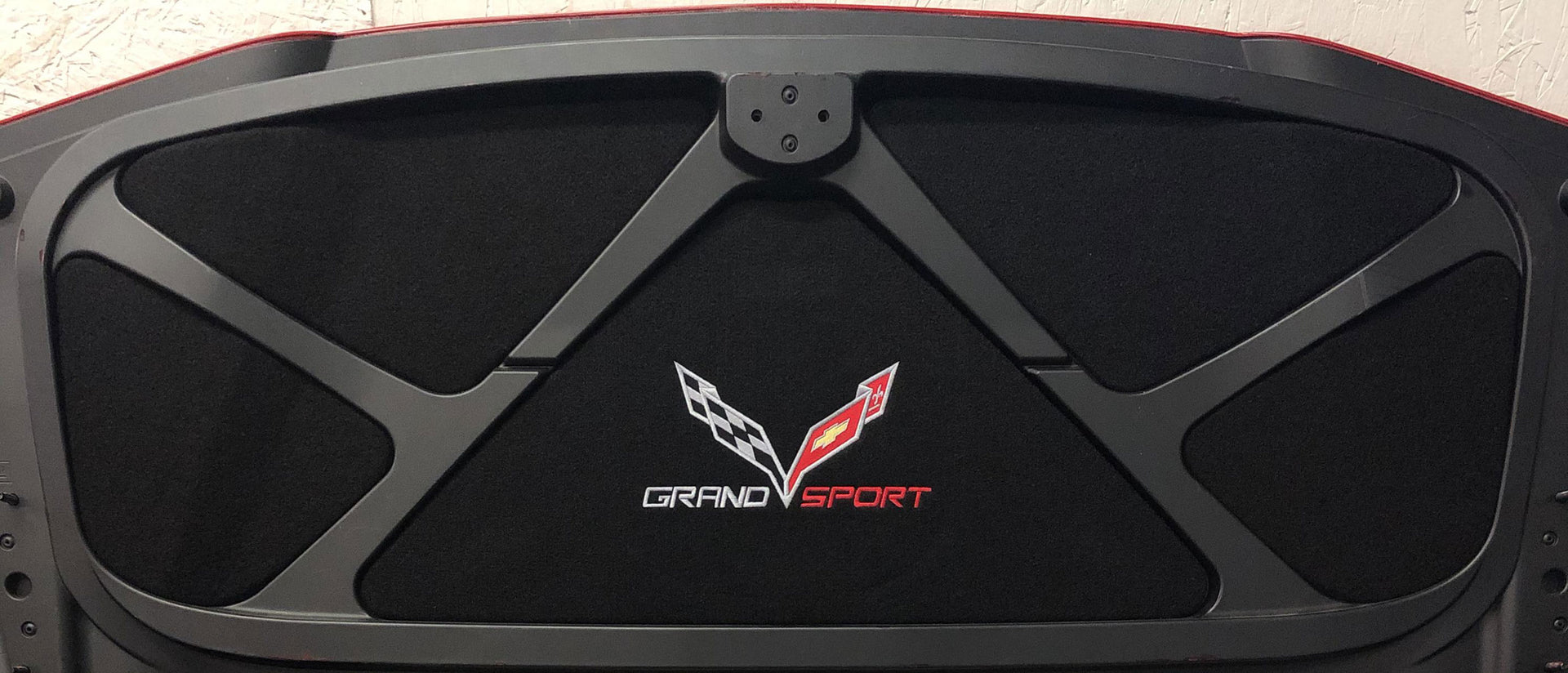 2017-2019 Corvette 5-Piece Trunk/Deck Lid Liner - C7 Crossflag Logo And "Grand Sport" Script - CA-67148-Corvette-Store-Online