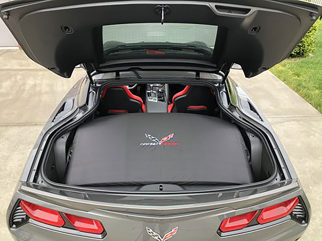 2017-2019 Corvette C7 Coupe Top Cover - Flag & Grandsport Logo - CA-67151-Corvette-Store-Online
