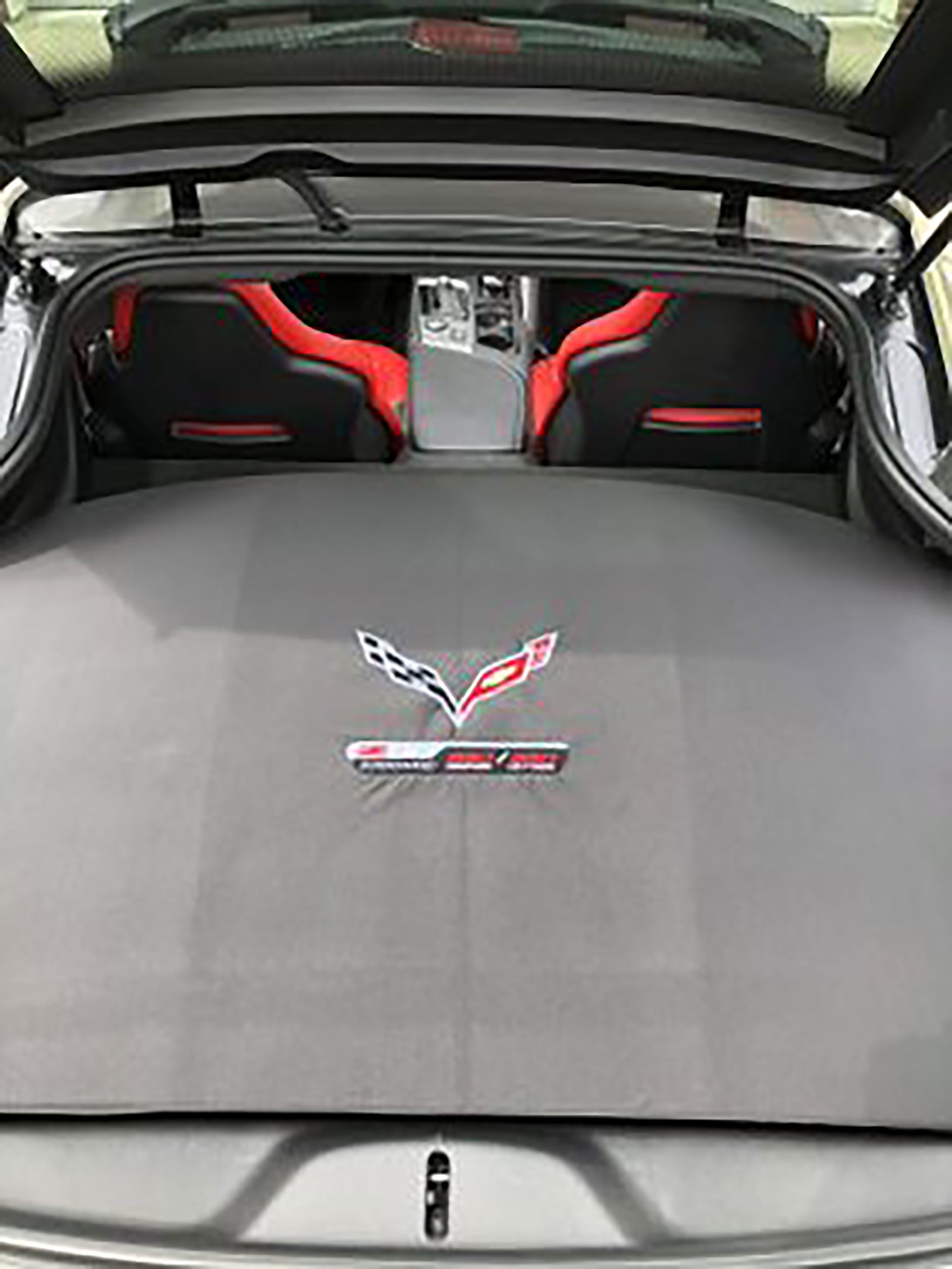 2015-2019 Corvette C7 Coupe Top Cover - Flag & Z06 650 Supercharged Logo - CA-67152-Corvette-Store-Online