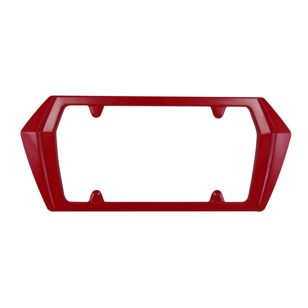 2020-2024 Corvette Rear License Plate Frame Boomerang - Torch Red - CA