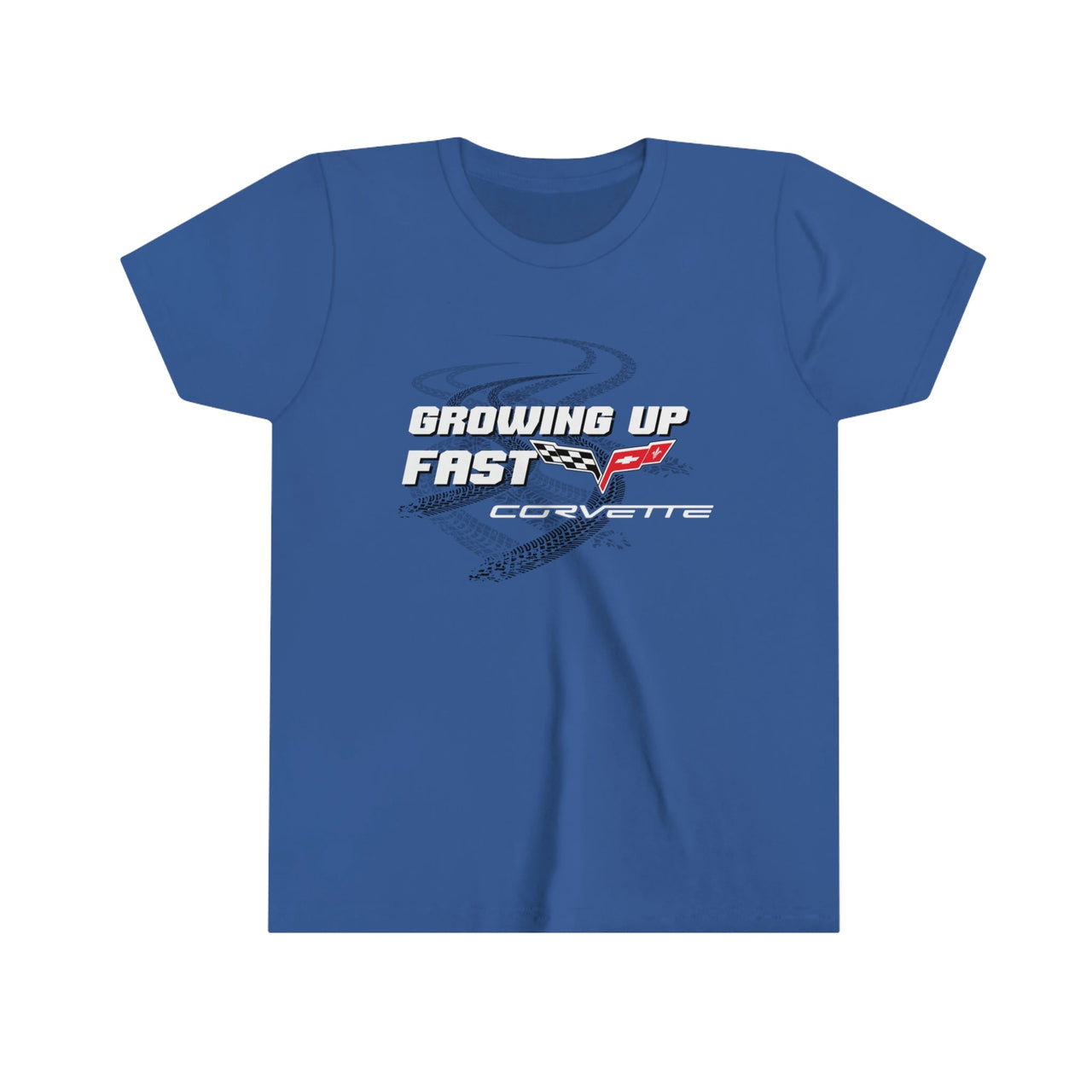C6 Corvette Growing Up Fast Youth Short Sleeve 100% Cotton Tee