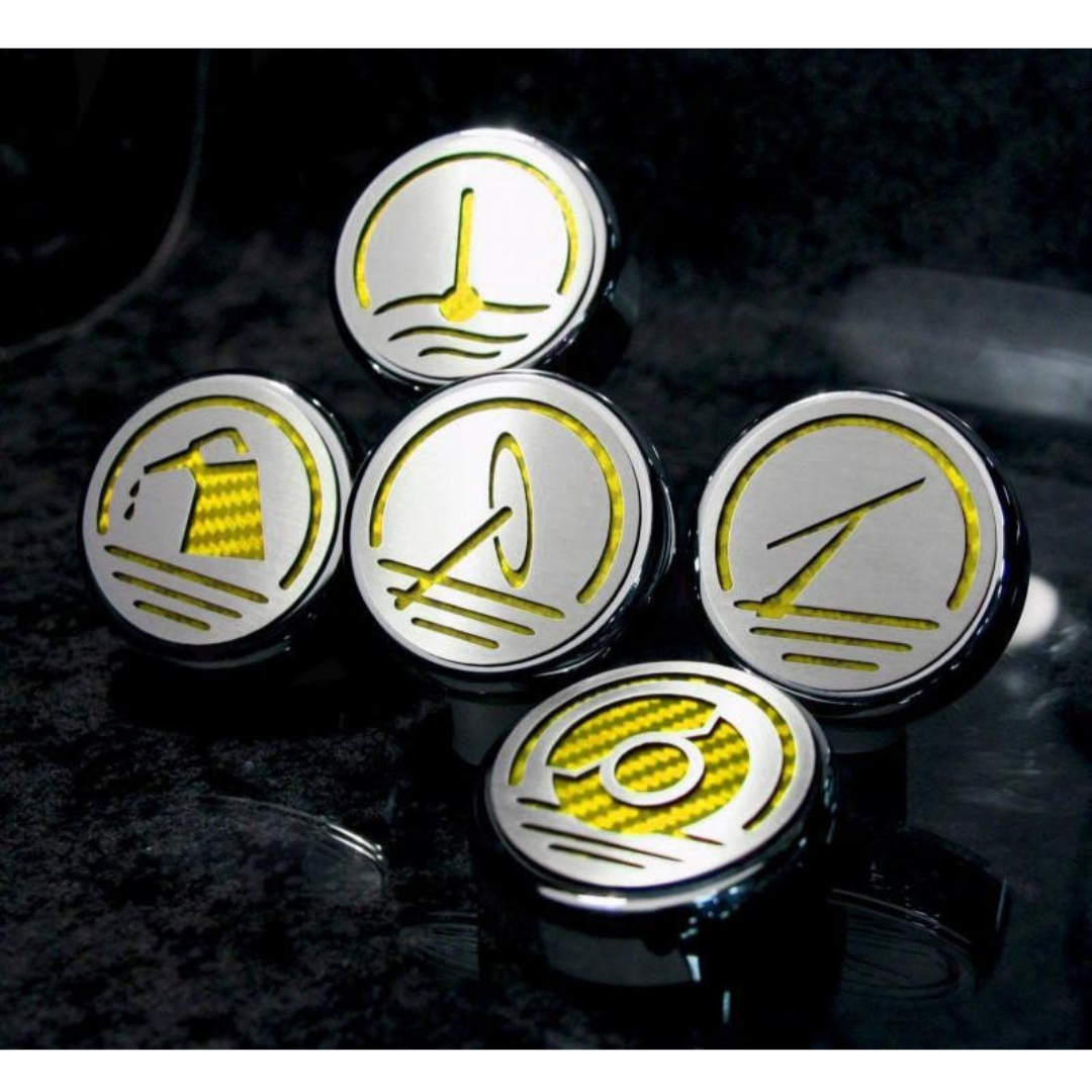 C6 Corvette (Automatic) Executive Series Fluid Cap Cover 5Pc Set