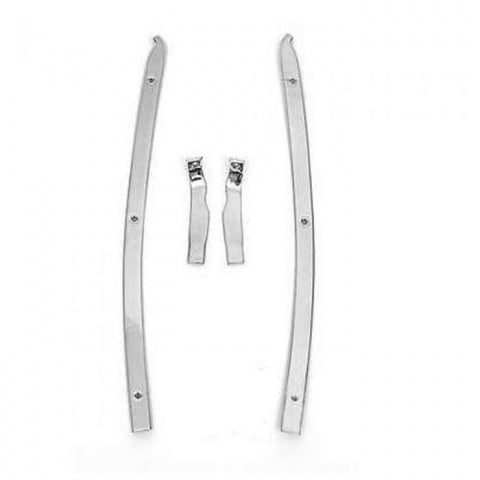 1968-1977 Corvette Chrome Rear Quarter Panel Retainer Set - Coupe - CA-71279-Corvette-Store-Online