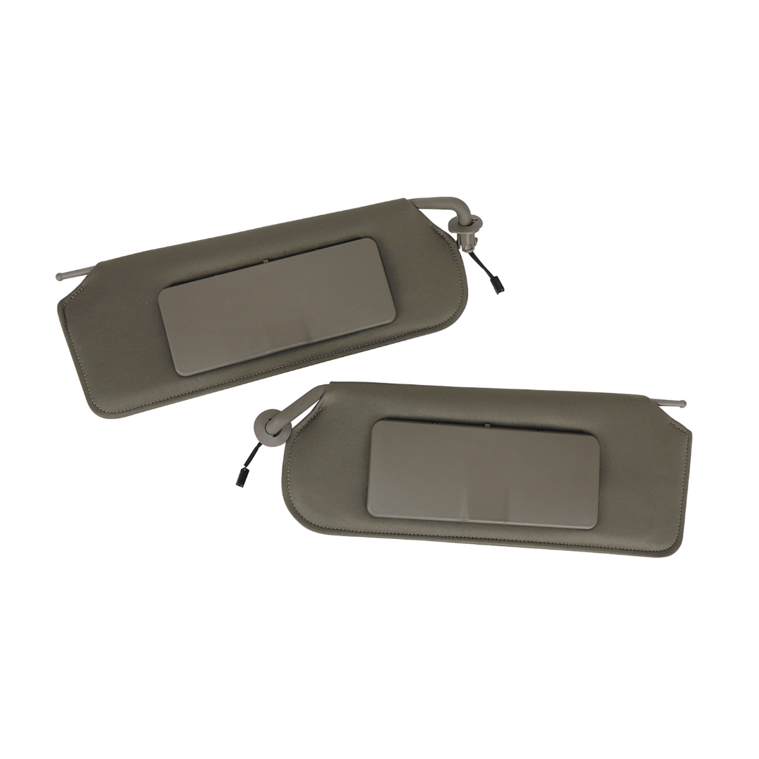 1997-2004 Corvette Replacement Sun Visor Set W/LED Lit Mirrors - Shale - CA