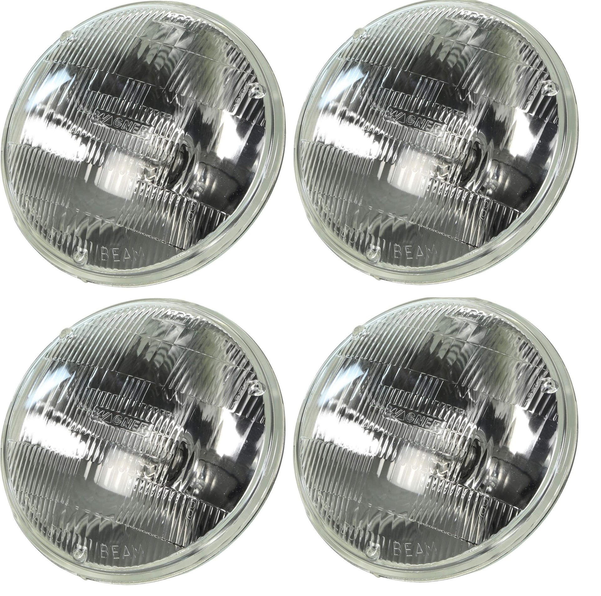 1958-1982 Corvette Halogen Headlight Bulb Kit - Pair of High Beams & Pair of Low Beams - CA-71556-Corvette-Store-Online