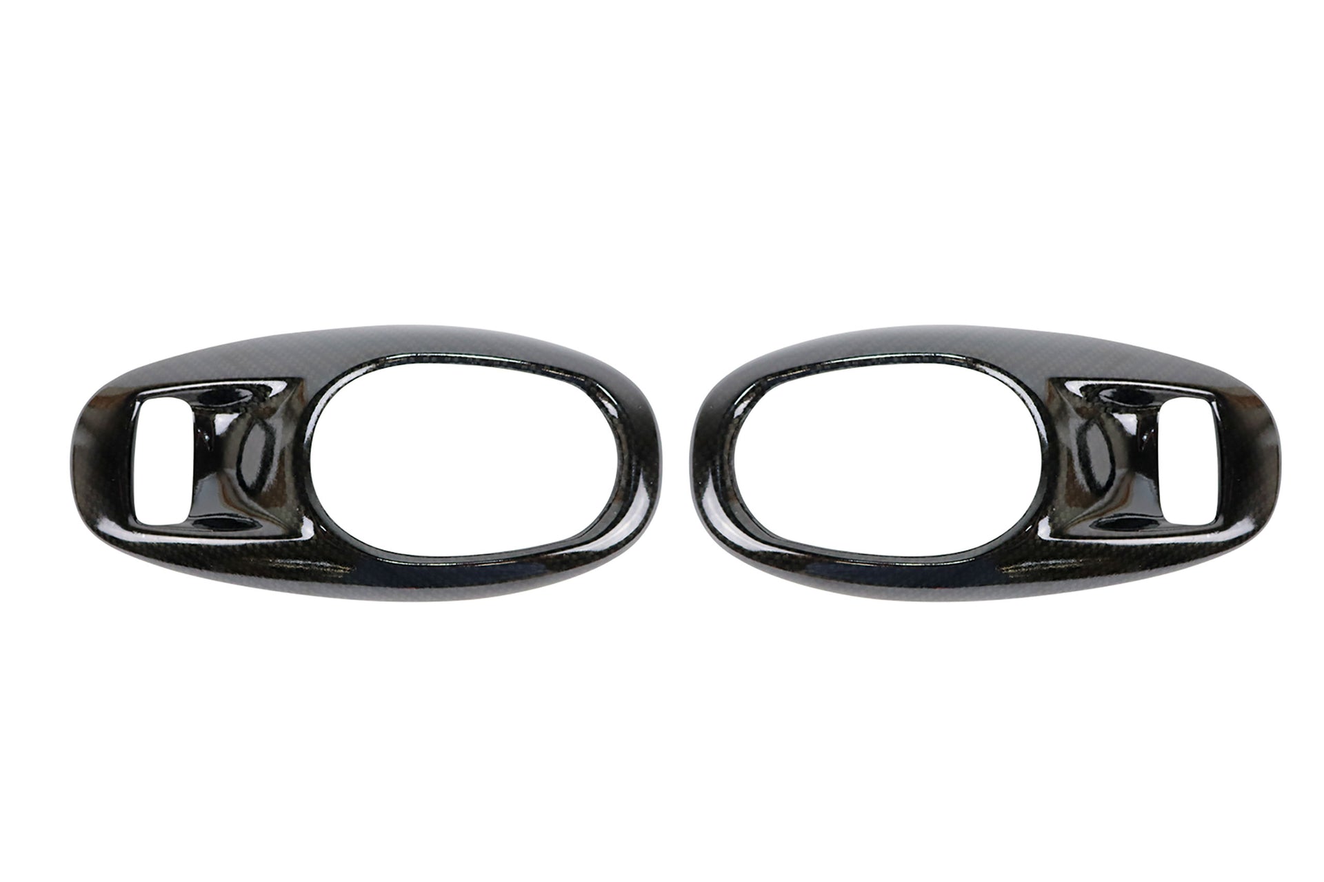 1997-2004 Corvette Hydro Carbon Inside Door Handle Bezel Set - Gloss Finish - CA-72093CG-Corvette-Store-Online