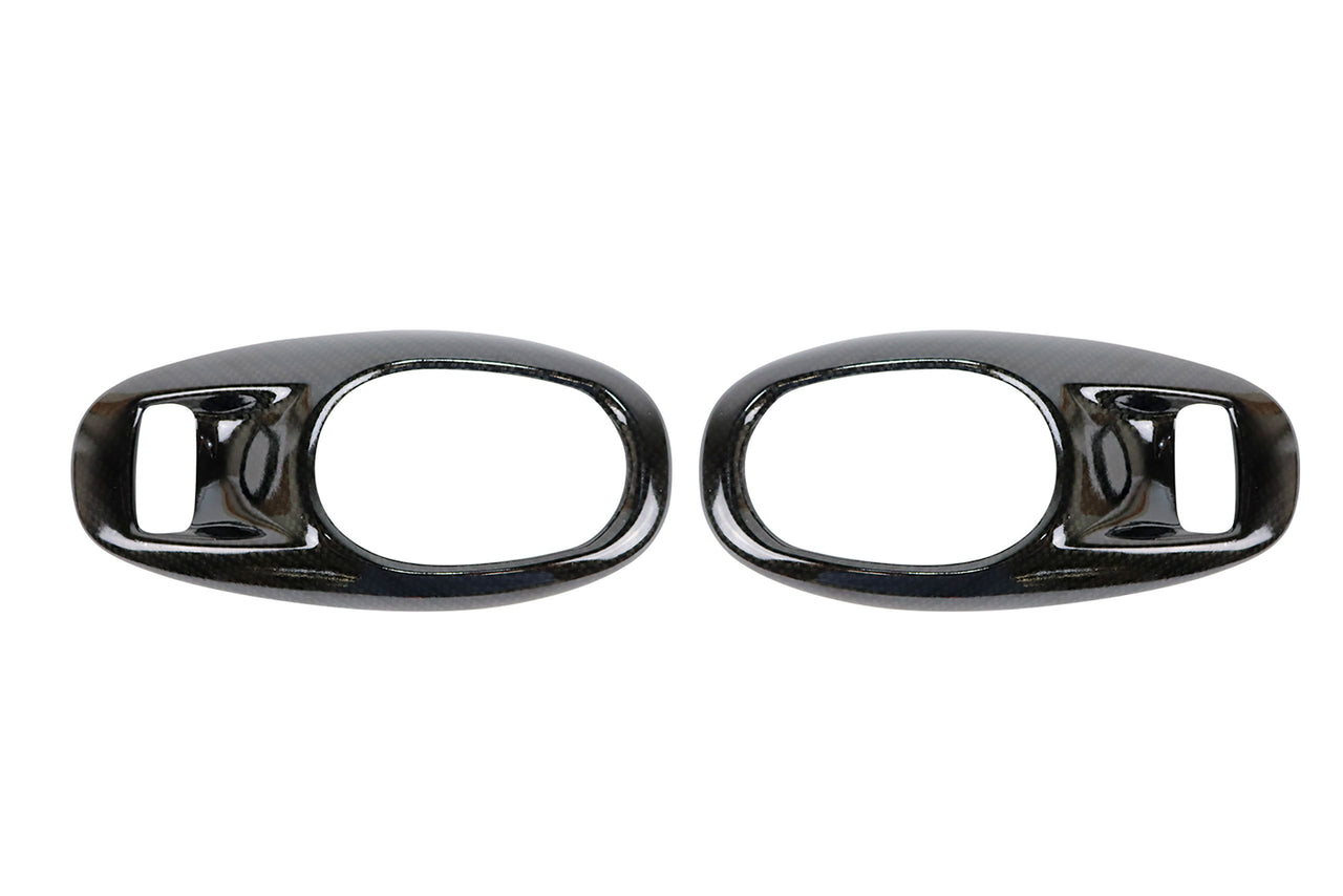 1997-2004 Corvette Hydro Carbon Inside Door Handle Bezel Set - Matte Finish - CA-72093CM-Corvette-Store-Online