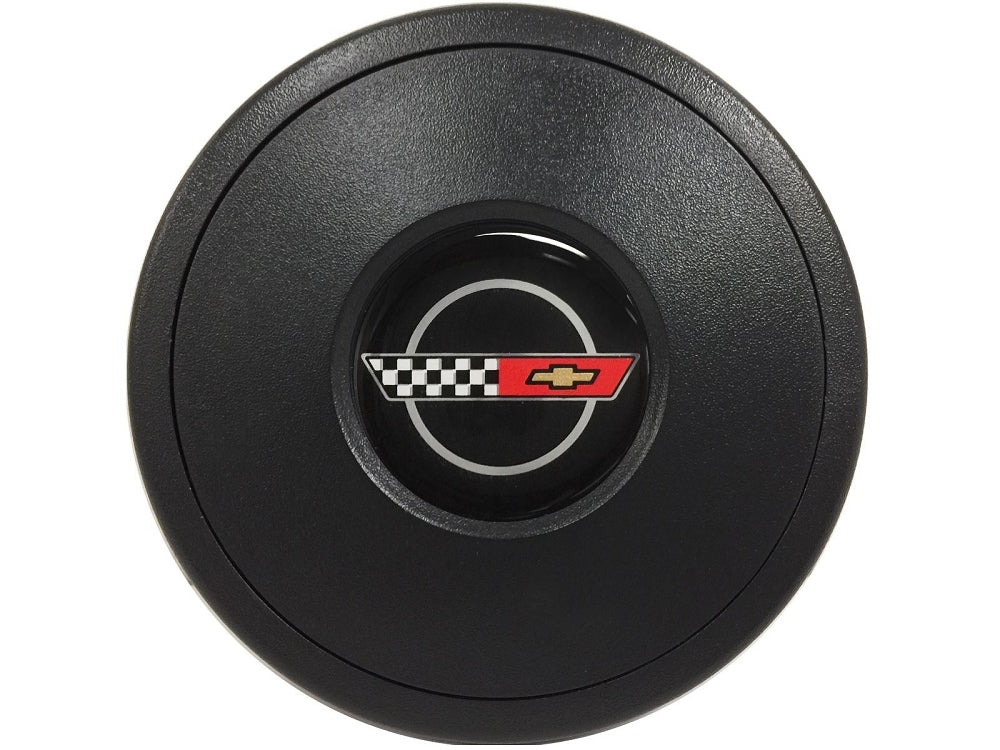1984-1989 Corvette Horn Emblem & Button - Aftermarket Steering Wheels - CA-72125-Corvette-Store-Online