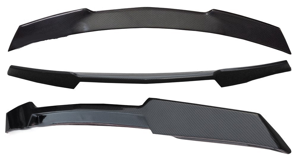 2014-2019 Corvette HYDRO CARBON FIBER WICKER BILL SPOILER - GLOSS FINISH - NO DRILL DESIGN - CA-72944-Corvette-Store-Online