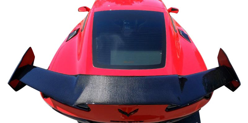 2014-2019 Corvette HYDRO CARBON FIBER ZR1 STYLE REAR WING - FITS GRAND SPORT & Z06 - CA-73009-Corvette-Store-Online