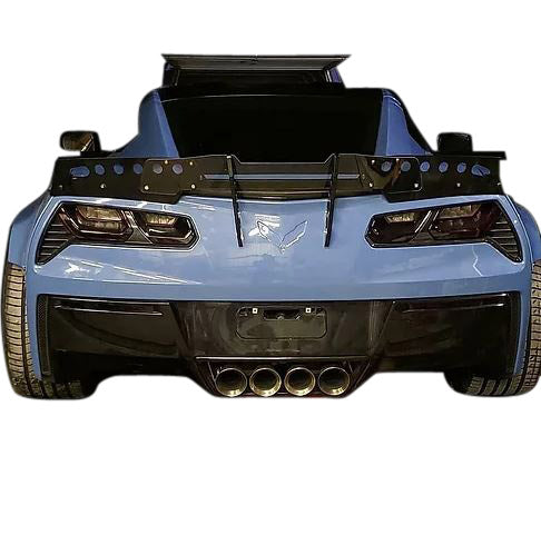 2014-2019 Corvette SPOILER EXTENSIONS W/DIP LEXAN CENTER & REAR ...