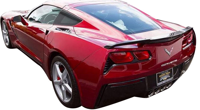 2014-2019 Corvette UNPAINTED Z51 STYLE HIGH RISE SPOILER - CA-73020-Corvette-Store-Online