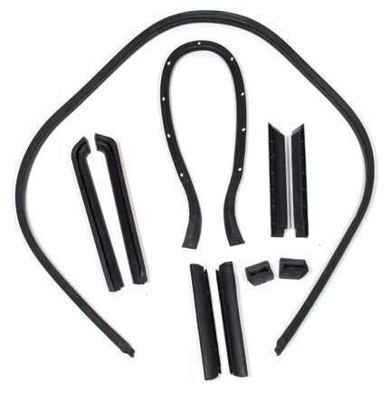 1968-1975 Corvette Convertible Top Weatherstrip Kit W/Fastener Set - CA-73079-Corvette-Store-Online