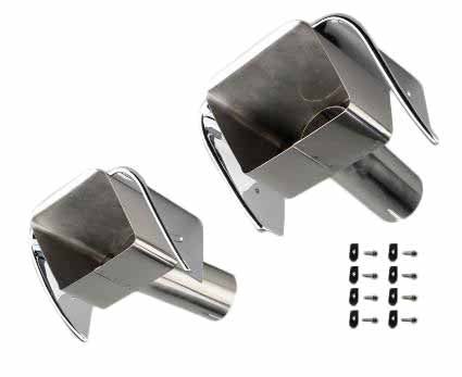 1973-1973 Corvette Exhaust Extension & Bezel Kit - CA-73102-Corvette-Store-Online