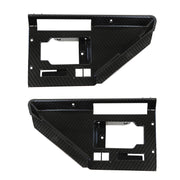 1984-1985 Corvette Hydro Carbon Fiber Door Panel Latch Bezels W/Power Locks - Gloss Finish - CA-73140CG-Corvette-Store-Online