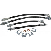 1968-1982 Corvette Rubber Brake Lines Set W/Clips & Sealing Washers - CA-73142-Corvette-Store-Online
