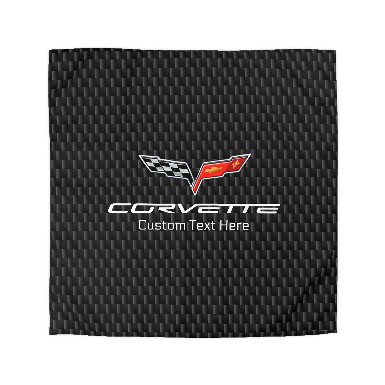 Corvette C6 Personalized Microfiber Carbon Duvet Cover – Sleek Style for Car Lovers