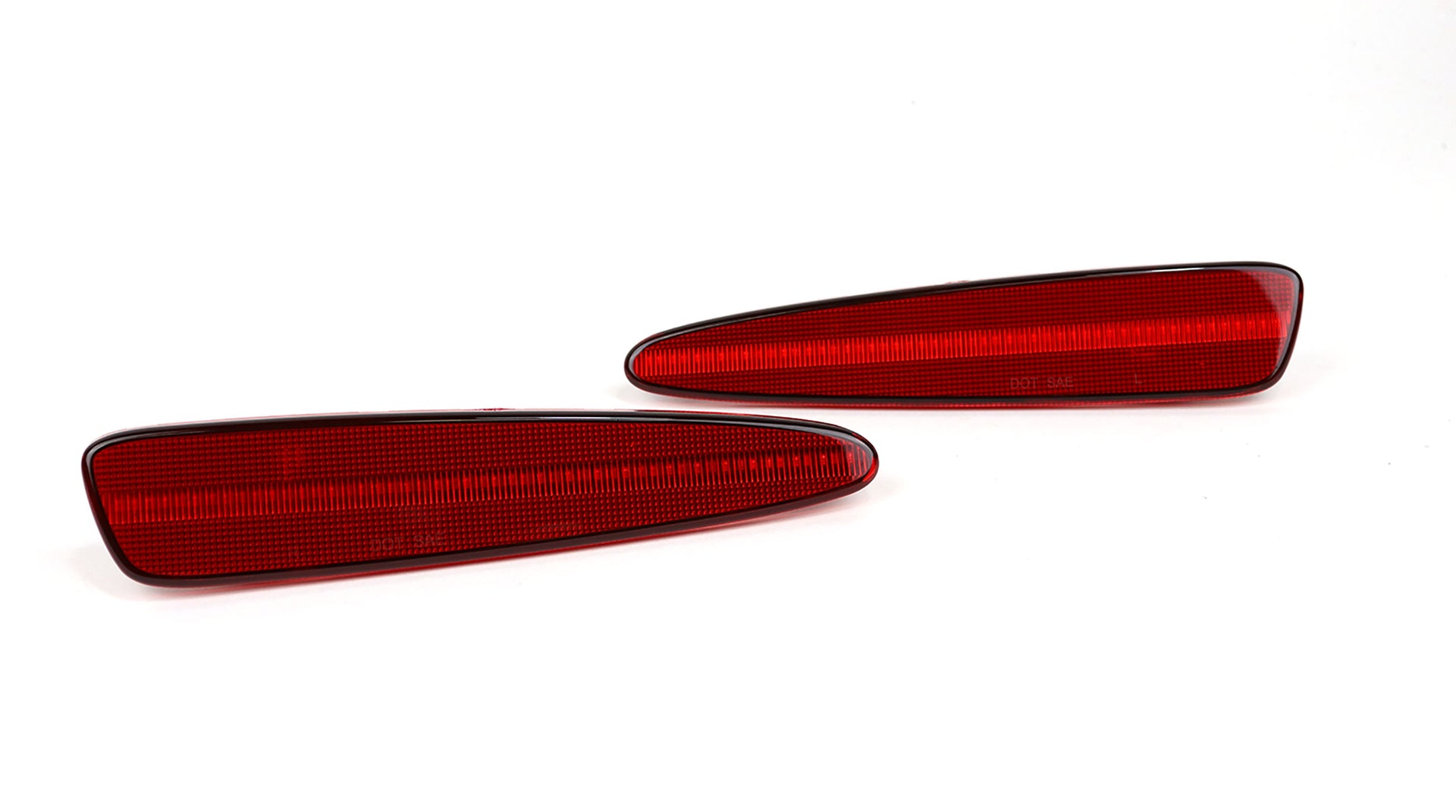 2005-2013 Corvette REAR SIDE MARKER BLACKOUT LENS WITH RED LED BULBS - CA-73253-Corvette-Store-Online