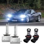 2005-2013 Corvette HIGH POWER LED FOG LIGHT KIT WITH HIGH BEAM LEDS - CA-73255-Corvette-Store-Online