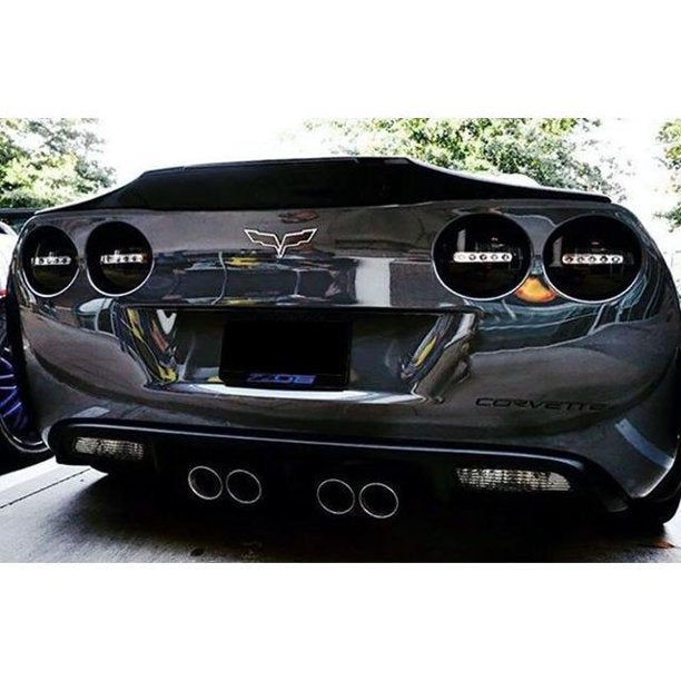 2005-2013 Corvette LED ONYX TAIL LIGHTS - BLACK - CA-73257-Corvette-Store-Online