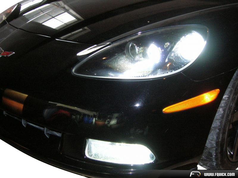 2005-2013 Corvette LOW BEAM HID UPGRADE WITH 55W FOG & HIGH BEAM BALLAST - 8000K - CA-73417-Corvette-Store-Online