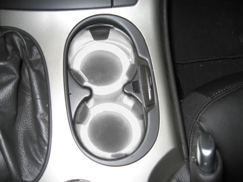 2005-2013 Corvette LED CUP HOLDER ACCENT RINGS WITH ON/OFF SWITCH - WHITE - CA-73476-Corvette-Store-Online