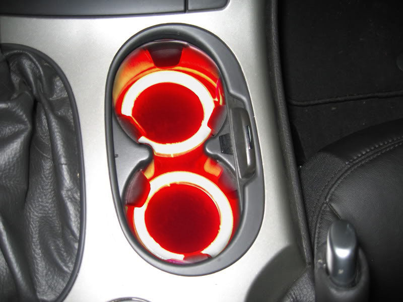 2005-2013 Corvette LED CUP HOLDER ACCENT RINGS WITH ON/OFF SWITCH - BLUE - CA-73480-Corvette-Store-Online