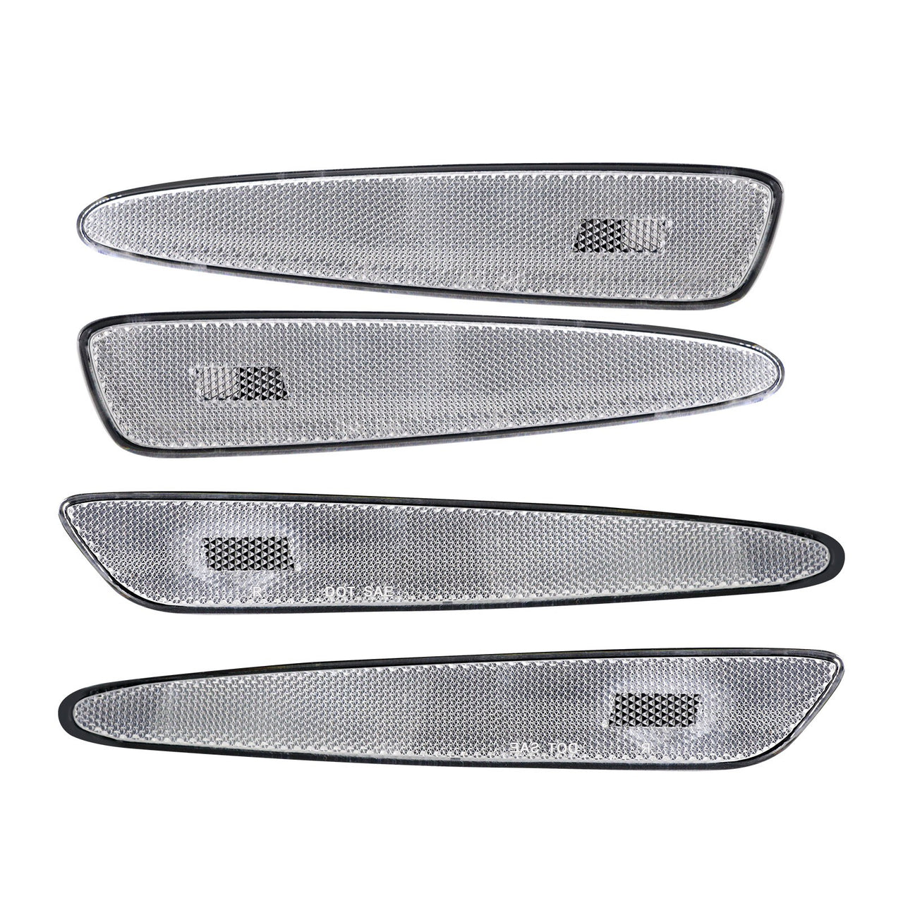 2005-2013 Corvette CLEAR SIDE MARKER LENSES - FRONT & REAR - CA-73504-Corvette-Store-Online