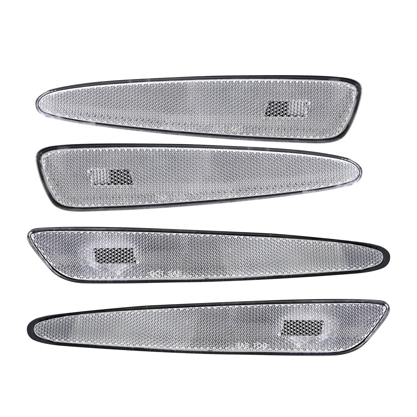 2005-2013 Corvette CLEAR SIDE MARKER LENSES - FRONT & REAR - CA-73504-Corvette-Store-Online