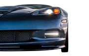 2005-2013 Corvette LED BAR FOG LIGHT KIT - PAIR - BASE MODEL - PROJECTOR STYLE - BLACK - CA-73514-Corvette-Store-Online