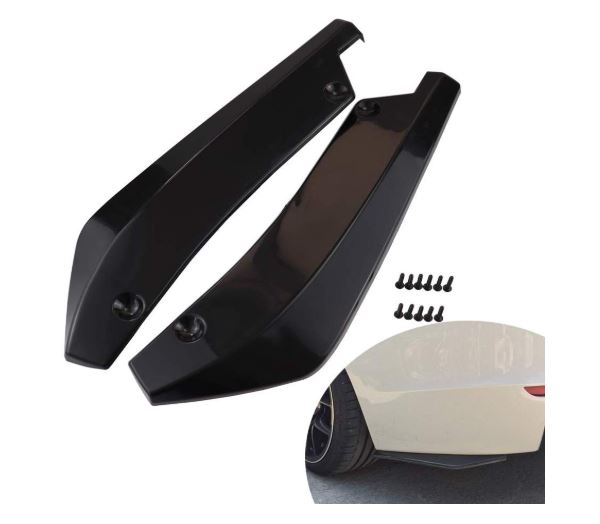2014-2019 Corvette REAR SPLITTER DIFFUSER WINGLETS BLACK - 2 PCS - CA-73801-Corvette-Store-Online