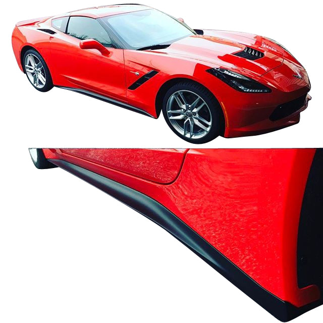 2014-2019 Corvette STAGE 1 SIDE SKIRTS - UNPAINTED - CA-73836-Corvette-Store-Online