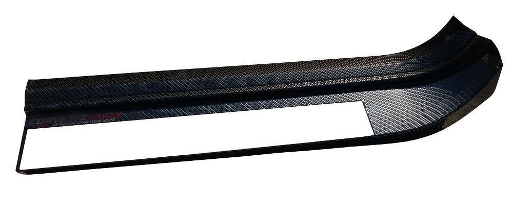 2014-2019 Corvette Hydro Carbon Fiber Door Sill Guards Hydrocarbon Fiber W/Cutout - Matte Finish - CA-74112-Corvette-Store-Online