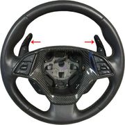 2014-2019 Corvette Carbon Fiber Paddle Shifter Extenders - Peel & Stick Easy Install - CA-74113-Corvette-Store-Online