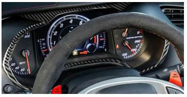 2014-2019 Corvette Carbon Fiber Speedometer Trim Cover - CA-74114-Corvette-Store-Online