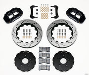 1997-2004 Corvette Forged Narrow SuperLite Big Brake Kit Front - Black - 14-in - Drilled & Slotted - CA-74290-Corvette-Store-Online