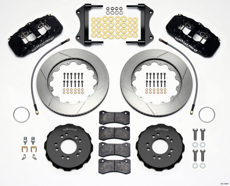 2014-2019 Corvette Wilwood AERO6/AERO4 Big Brake Front & Rear Brake - Black - CA-74546-Corvette-Store-Online