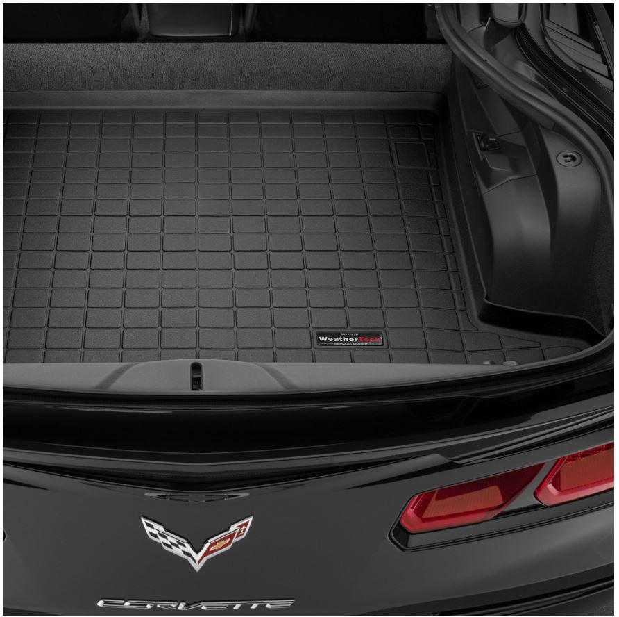 2014-2019 Corvette Black Plastic Textured Cargo Liner - Coupe - CA-74628-Corvette-Store-Online